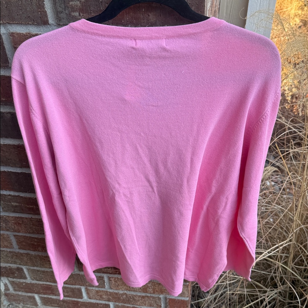 Brave + True Ladies XL Petra Star Pink Knit Top - Picture 9 of 9